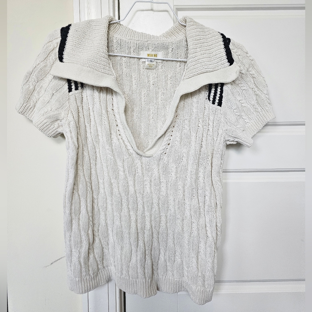 Maeve Short Sleeved Sweater Shirt